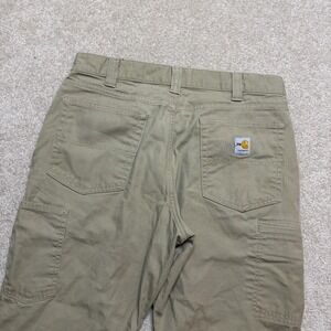 Carhartt FR Pants Mens 34x29 Beige Relaxed Fit Flame Resistant Work Carpenter